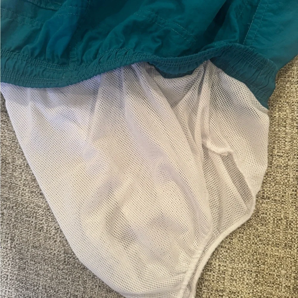 Maamgic Men’s Swim Shirts Swimwear Trunks Mesh Lining Quick Dry Turquoise Sz M